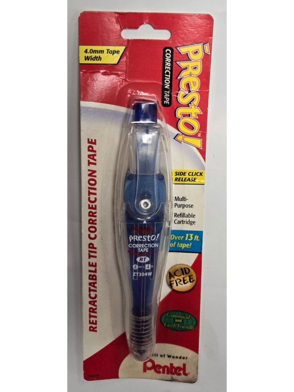 Pentel Presto Vintage Correction Tape Pen Office Supplies Documentation Papers